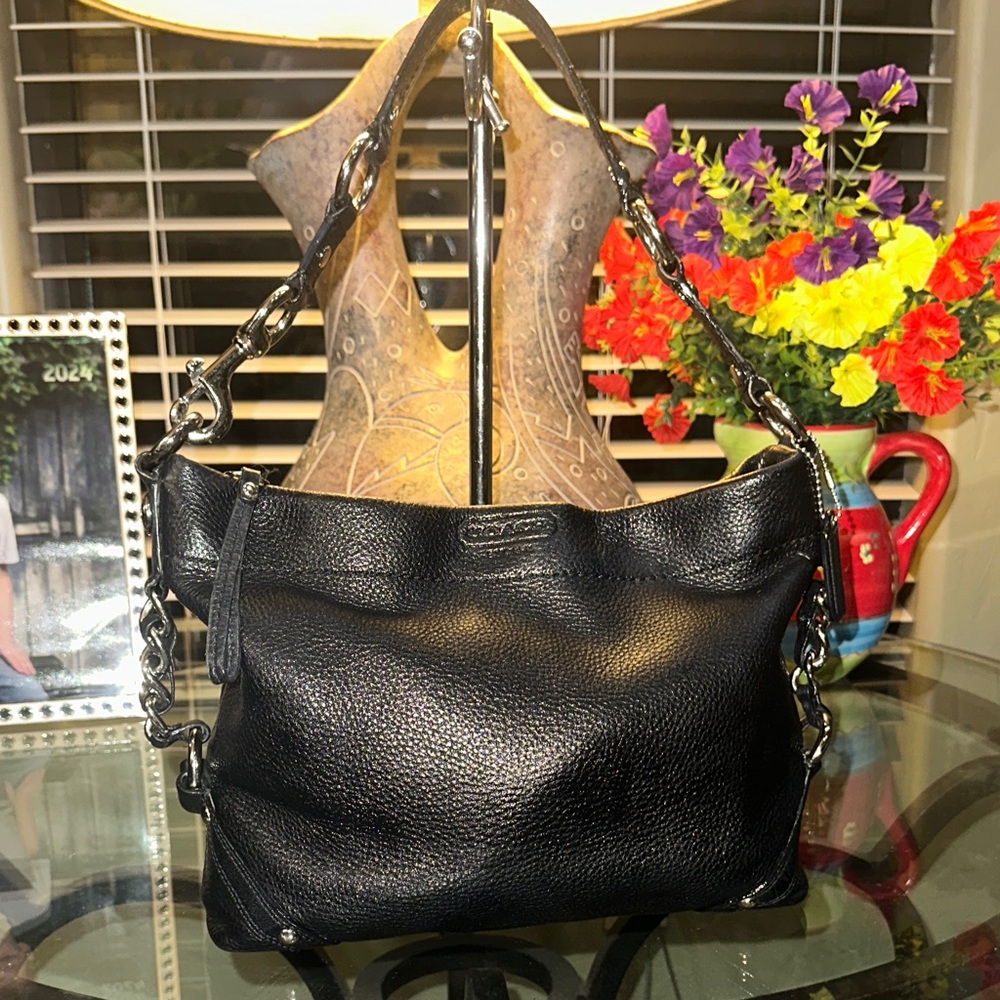 Coach Carly Leather Shoulder Bag